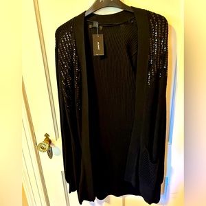 Alfani black (new) sweater size S with a touch of black sequins